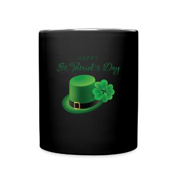Bonne Saint-Patrick Irlande Hat - Mug uni - noir - Devant