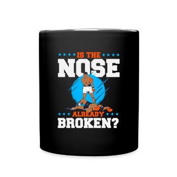 Is the nose already broken - Full Colour Mug - black - Front