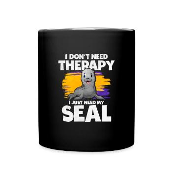 Robbe - Tasse einfarbig - Schwarz - Vorne