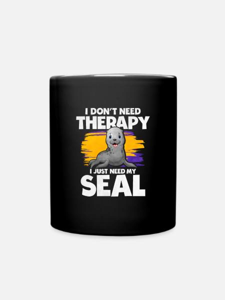 Robbe - Tasse einfarbig - Schwarz