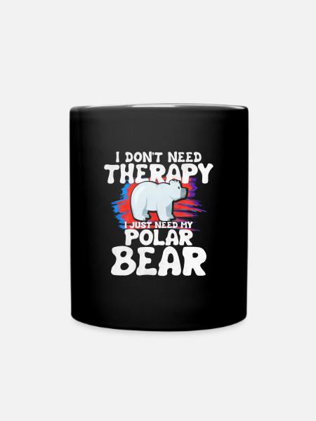 Eisbär - Tasse einfarbig - Schwarz