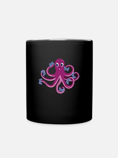 Octopus Gamer Enfants Octopus - Mug uni - noir
