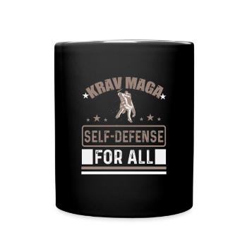 Selbstverteidigung für alle. - Tasse einfarbig - Schwarz - Vorne
