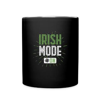 La mode irlandaise à la Saint-Patrick en Irlande - Mug uni - noir - Devant