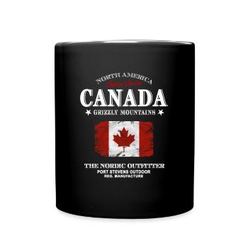 Kanada - Maple Leaf - Canada - Tasse einfarbig - Schwarz - Vorne