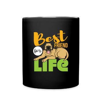 Mastiff - Tasse einfarbig - Schwarz - Vorne