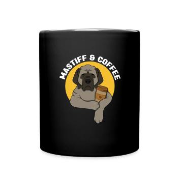 Mastiff - Tasse einfarbig - Schwarz - Vorne