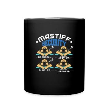 Mastiff - Tasse einfarbig - Schwarz - Vorne
