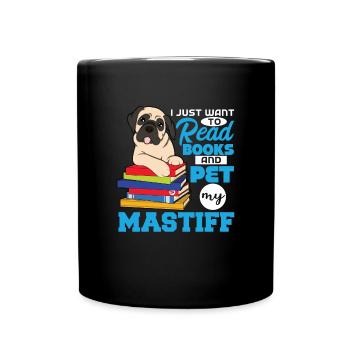 Mastiff - Tasse einfarbig - Schwarz - Vorne