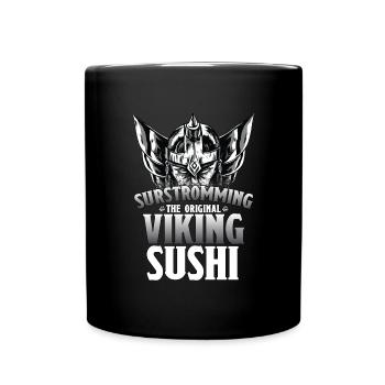 Surstrommierter Viking Sushi Schwedisches Essen - Tasse einfarbig - Schwarz - Vorne