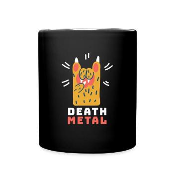 Cat's Paw Death Metal Cute Cute - Full Colour Mug - black - Front