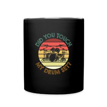 Touch My Drum Set Drums - Mug uni - noir - Devant