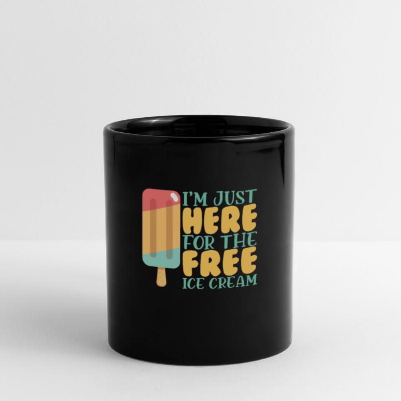 Ice Cream For Breakfast Eiscreme Eis Tasse einfarbig