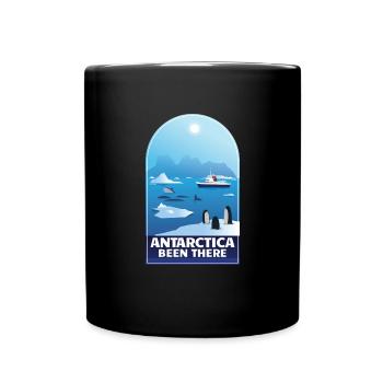 Antarktis die Eispausee Antarktis - Tasse einfarbig - Schwarz - Vorne