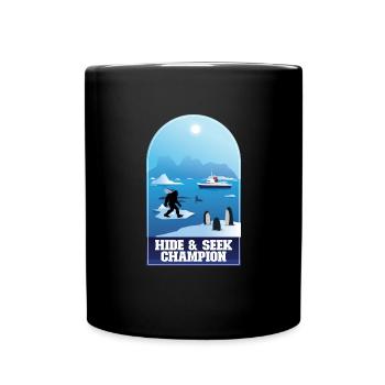 Verstecken Sie den Champion Bigfoot Antarctica Big - Tasse einfarbig - Schwarz - Vorne