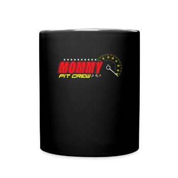 Pit Crew Mommy Racing Mommy Geburtstag Mom Pit Cre - Tasse einfarbig - Schwarz - Vorne