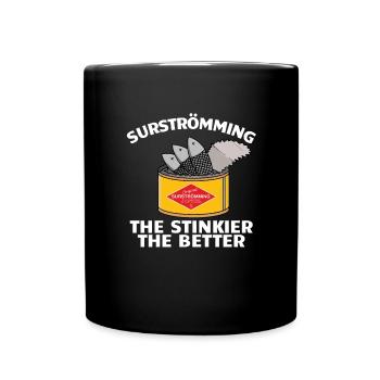 Surestroming stinkender das bessere schwedische Es - Tasse einfarbig - Schwarz - Vorne