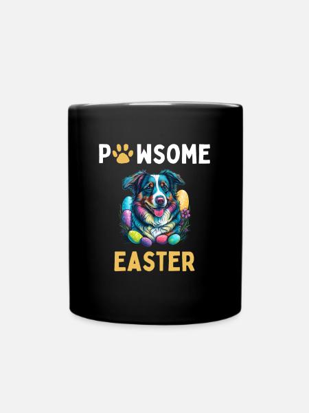 Berger australien Chasseur d’œufs de Pâques Costume cadeau - Mug uni - noir
