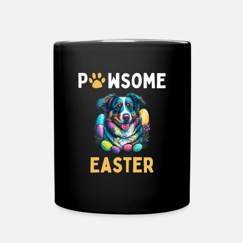 Berger australien Chasseur d’œufs de Pâques Costume cadeau - Mug uni - noir