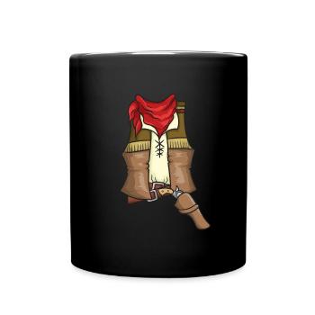Cowboy Costume - Full Colour Mug - black - Front