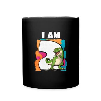 2. Geburtstag - Tasse einfarbig - Schwarz - Vorne