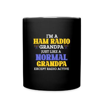 Ham Radio Amateur Radio Opa - Tasse einfarbig - Schwarz - Vorne