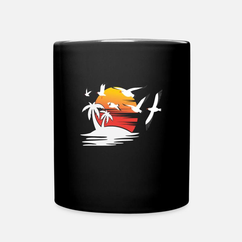 Mouette de l’île Mignon Oiseau Enfants - Mug uni - noir