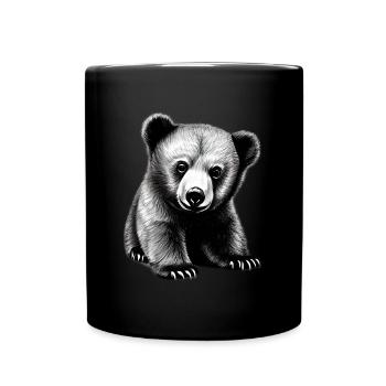 Bear - Full Colour Mug - black - Front