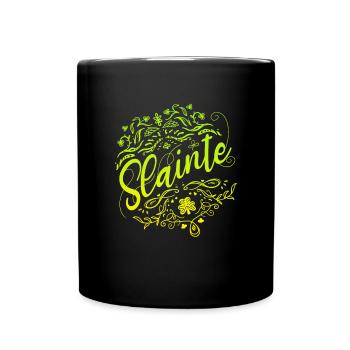 Slainte St. Paddy's Day Salute St. Patrick's Day - Tasse einfarbig - Schwarz - Vorne