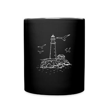 Phare d’époque - Mug uni - noir - Devant