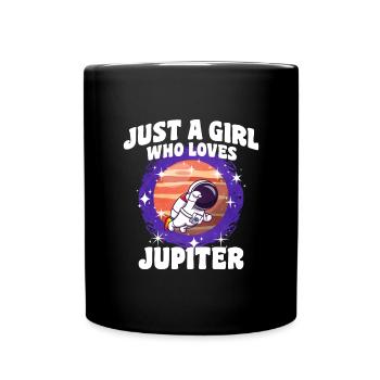 Fille Jupiter Cadeau - Mug uni - noir - Devant
