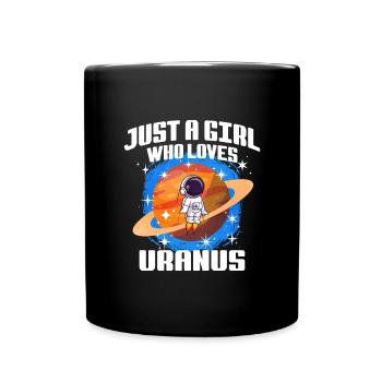 Fille Uranus Cadeau - Mug uni - noir - Devant