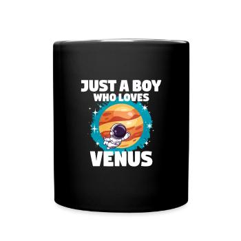 Venus Planet Geschenk - Tasse einfarbig - Schwarz - Vorne