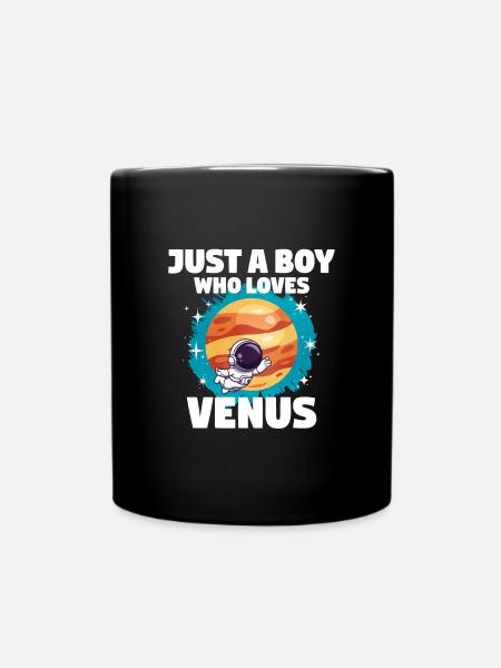 Venus Planet Geschenk - Tasse einfarbig - Schwarz