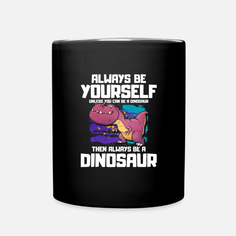 T-Rex - Tasse einfarbig - Schwarz