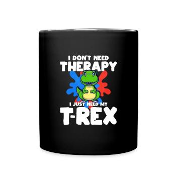 T-Rex - Mug uni - noir - Devant