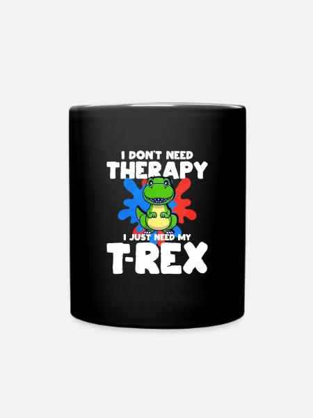 T-Rex - Tasse einfarbig - Schwarz