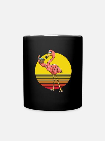 Flamingo - Tasse einfarbig - Schwarz