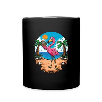 Flamingo - Full Colour Mug - black - Front