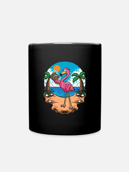 Flamingo - Tasse einfarbig - Schwarz