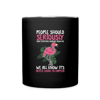 Flamingo - Full Colour Mug - black - Front