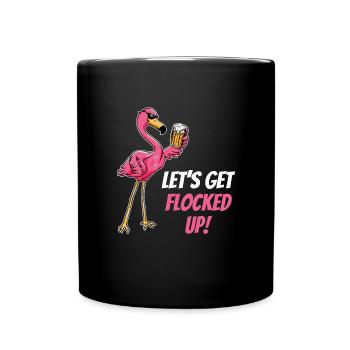 Flamingo - Full Colour Mug - black - Front