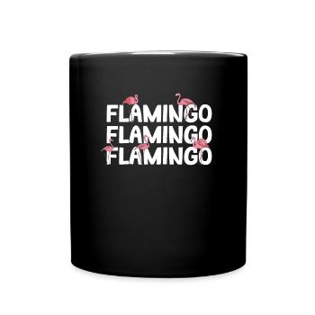 Flamingo - Full Colour Mug - black - Front