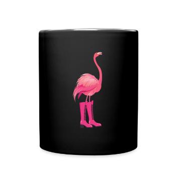 Flamingo - Full Colour Mug - black - Front