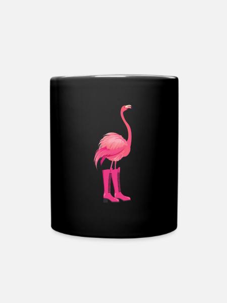 Flamingo - Tasse einfarbig - Schwarz