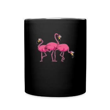 Flamingo - Full Colour Mug - black - Front