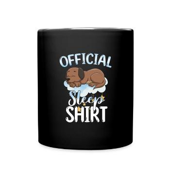 Schlafen Süß Geschenk - Tasse einfarbig - Schwarz - Vorne