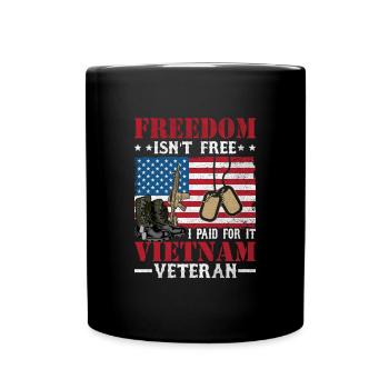 La liberté n’est pas gratuite J’ai payé pour ça Vétéran du Vietnam - Mug uni - noir - Devant