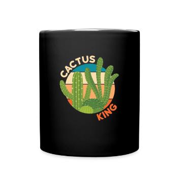 Cactus King Cactus Plant - Full Colour Mug - black - Front