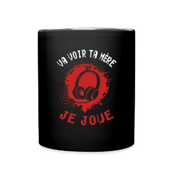 Cadeaux papa fête des pères gamer jeux-vidéos - Mug uni - noir - Devant